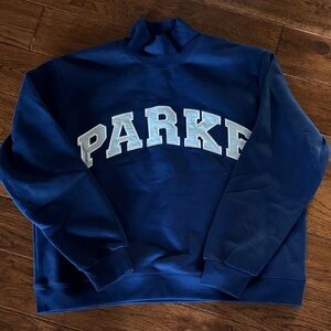 Parker Women's Blue Turtleneck Sweater